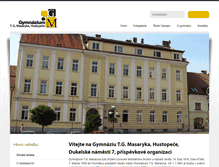 Tablet Screenshot of gymhust.cz